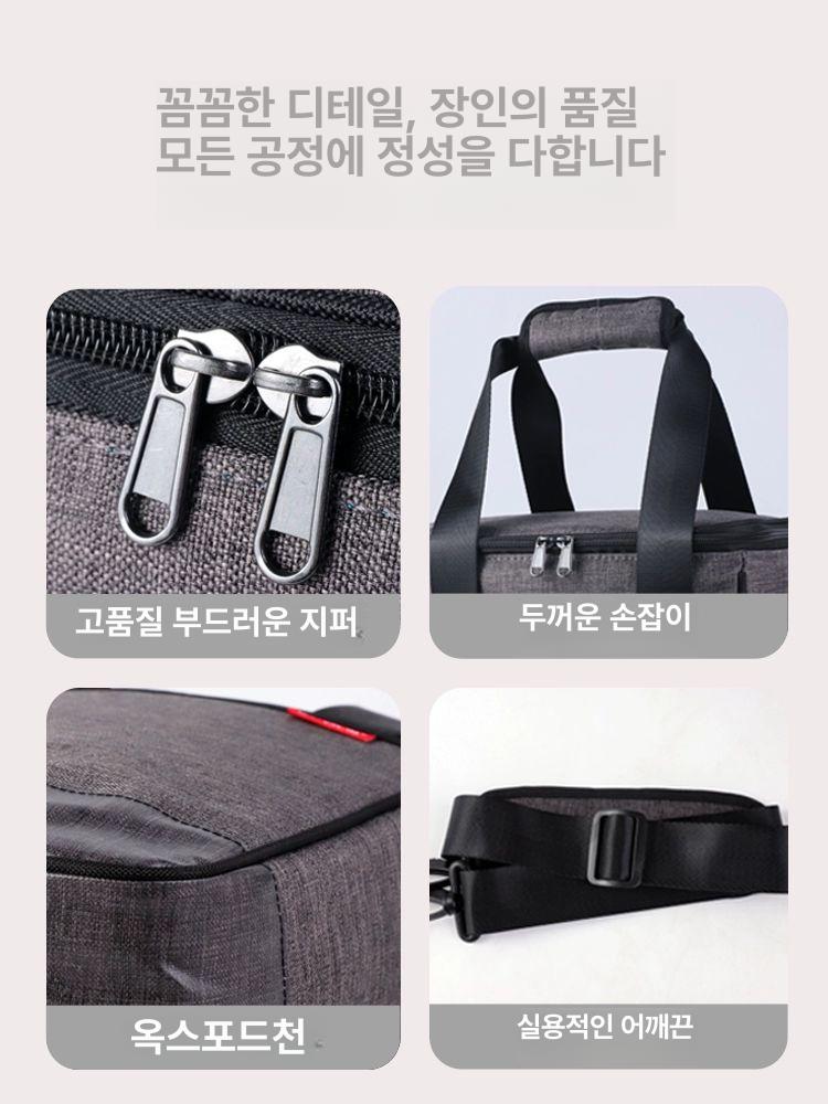 와인 보냉백 휴대용 크로스백 가방 와인잔 주머니 샴페인 냉장 콜키지 칠링백 - 상세 이미지 3