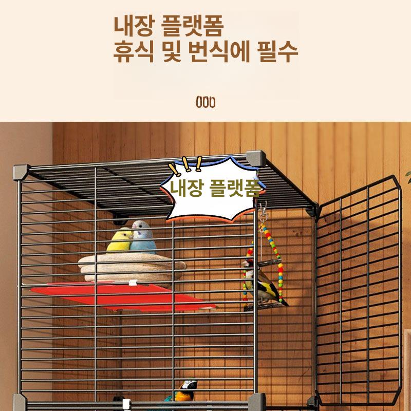 작은동물 다층 케이지 다람쥐 친칠라 고슴도치 햄스터 통풍 이동식 집 주택 - 상세 이미지 3