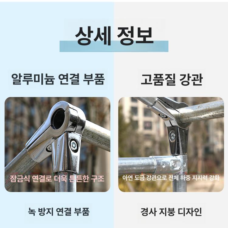 베란다 온실 가정용 소형 비닐하우스 그린하우스 텃밭 조립식 다육식물 원예재배 - 상세 이미지 3