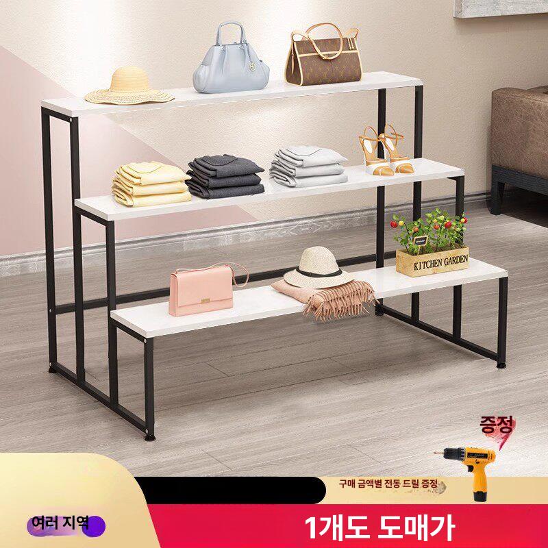 매장 의류진열대 거치대 선반 스탠드 진열장 판매대 랙 업소용 - 상세 이미지 3