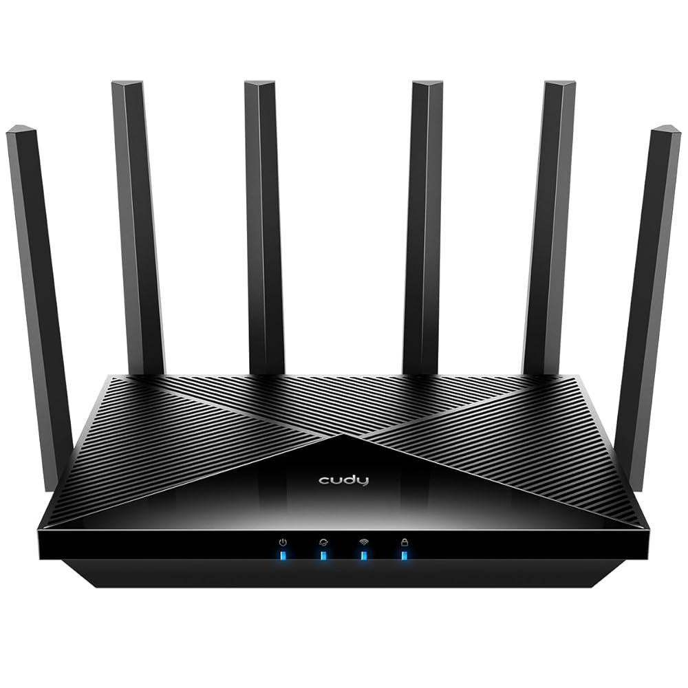 Cudy BE6500 WiFi 7 라우터 듀얼 밴드 기가비트 게이밍 라우터, 6500Mbps, VPN 클라이언트 및 서버, Mesh APP 호환, Broadcom 2GHz 쿼드 - 상품 이미지