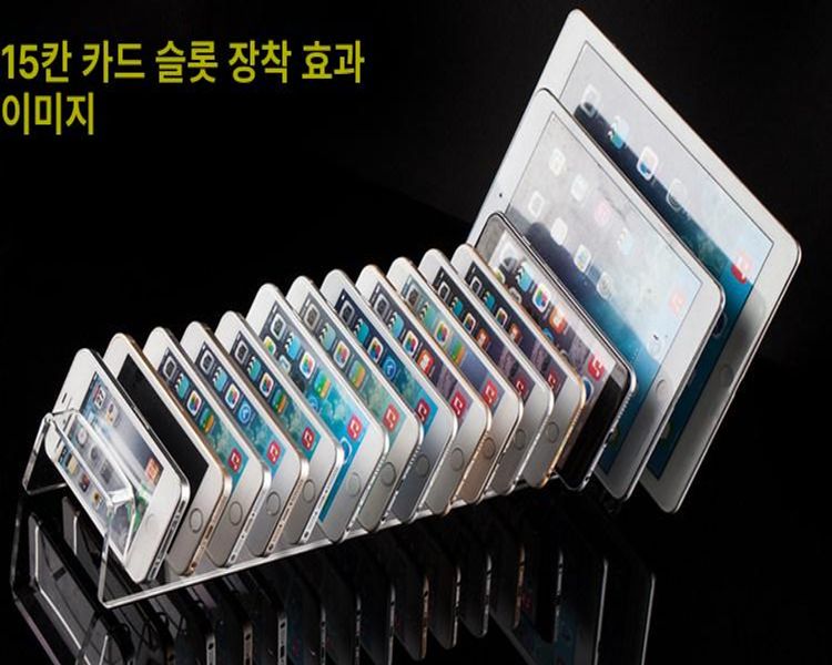 투명 핸드폰거치대 휴대폰 홀더 스마트폰 그립톡 핸드폰받침대 매장용 진열대 스탠드 - 상세 이미지 3