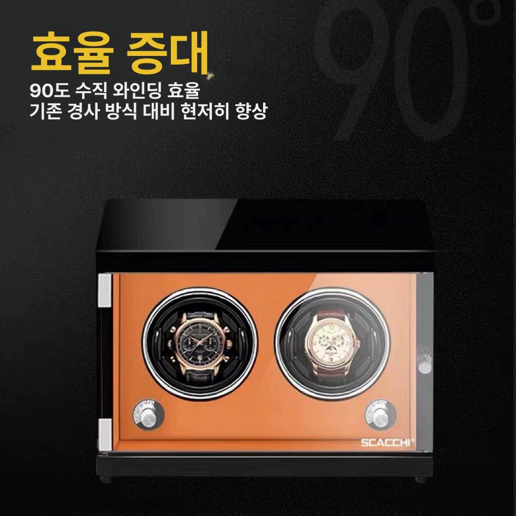 자동와인더 우드 시계보관함 자동회전 시계정리 수납상자 럭셔리 시계케이스 - 상세 이미지 2