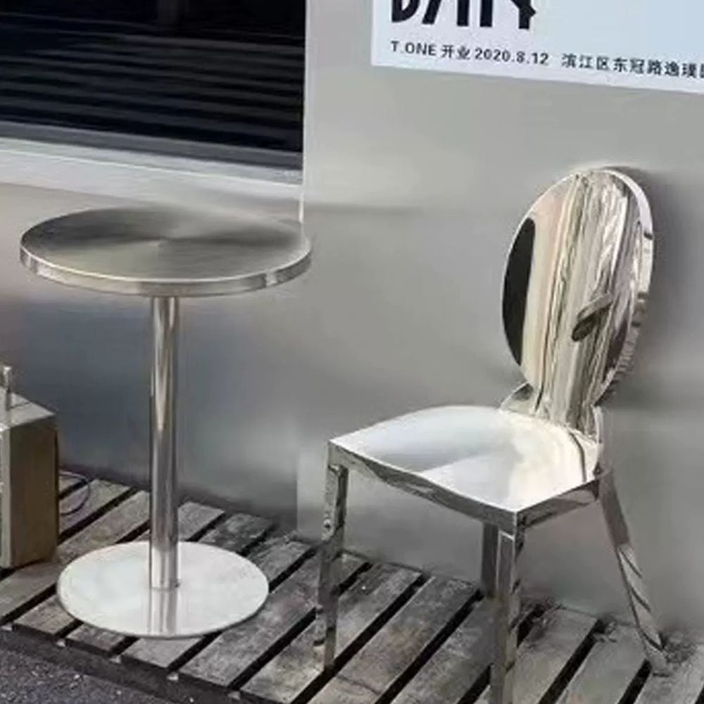 북유럽 철제의자 정원의자 베란다 인테리어 등받이 디자인 야외용 레트로 유럽풍 - 상세 이미지 2