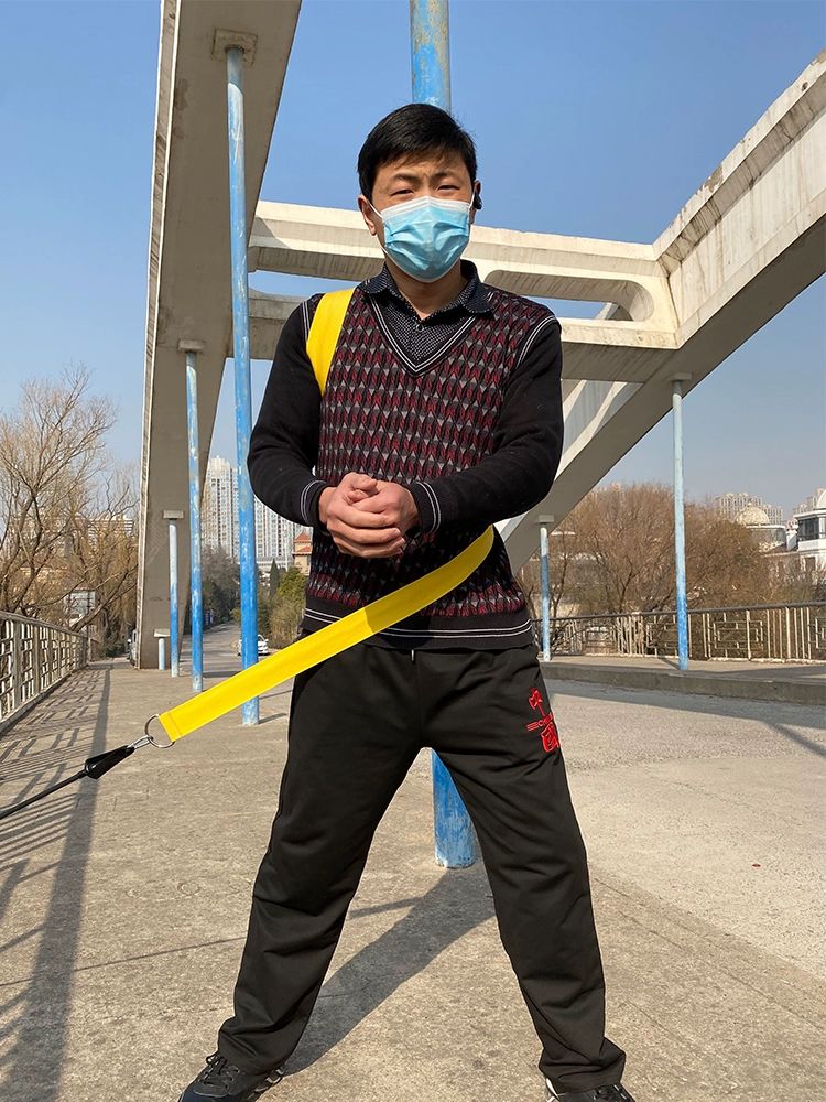 스윙연습 밴드 트레이너 장비 초보자 회전 훈련 테니스교정기 백핸드 로프 지지대 - 상세 이미지 4