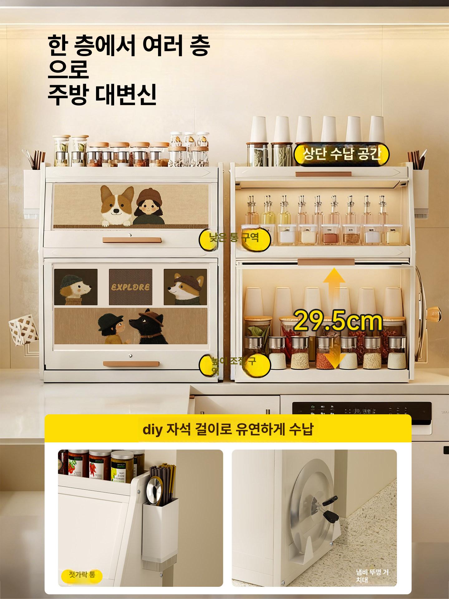 욕실 수납 선반 영양제 정리 트롤리 다용도 보관함 수납장 정리용품 - 상세 이미지 3