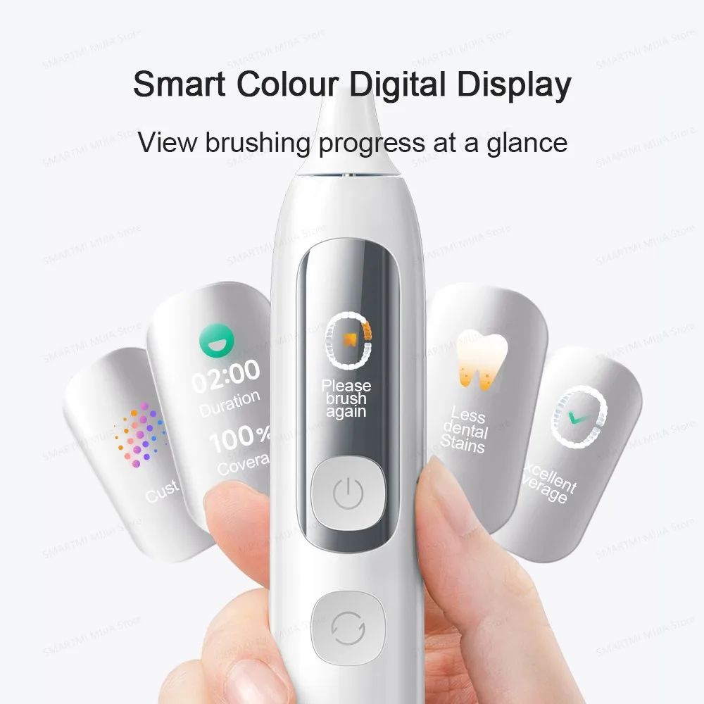 스마트 진동 IPX8 방수 앱제어 배터리 여행용 잠금 기능 Purple Toothbrushes - 상세 이미지 3