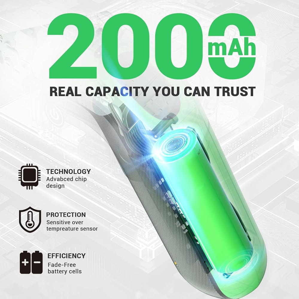DCA 4V 전기 드라이버 세트, 5 Nm, 2000mAh 리튬 이온 배터리, 1/4인치 마그네틱 헥스 척, USB-C 충전 케이블, 가구 수리용 비트 18개, Green - 상세 이미지 3