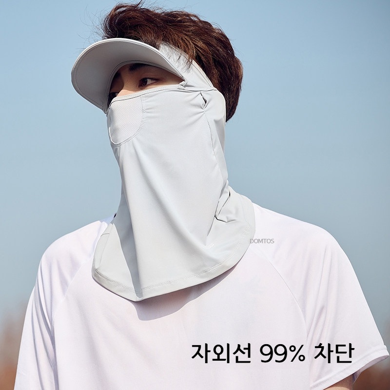 남성용 여름 낚시 모자 아이스 실크 쿨링 챙이 있는 남성용 모자 블랙 - 상세 이미지 5