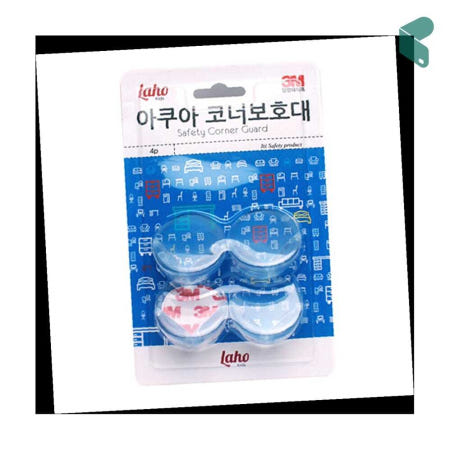 [아쿠아 보호대] 라호키즈 코너보호대 4P - 어린이 안전 모서리 보호 픽앤코401