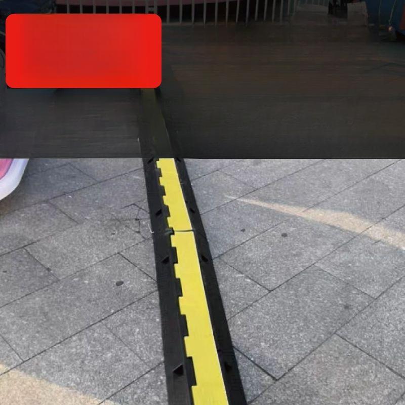 케이블 방지턱 차량 커버 보호판 문턱 전선관 전선보호덮개 고무 안전 보호관 호스 - 상세 이미지 2