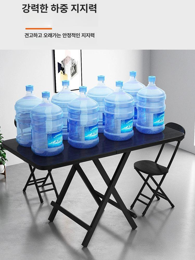 테이블 원형식탁 탁자 주방 원탁 이동식식탁 접이식식탁 업소용 확장 밥상 야외 - 상세 이미지 2