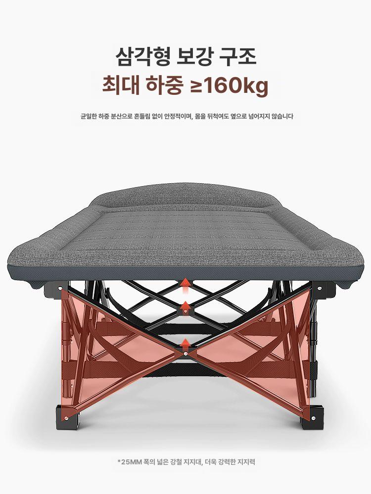 이동식 간이침대 보호자용 병상 보호자침대 환자용 병원용 환자침대 간병침대 - 상세 이미지 4