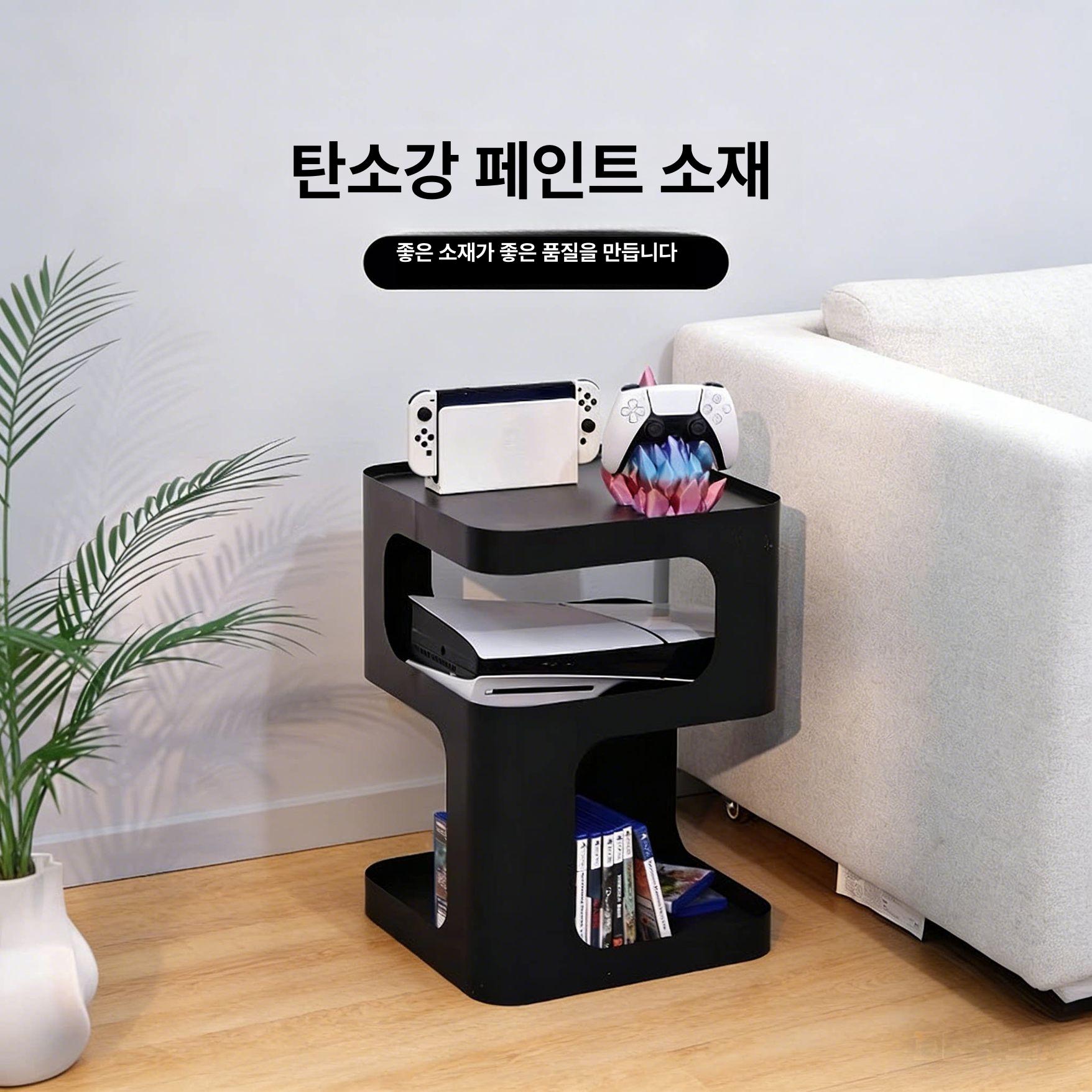 거실 수납장 선반 보관함 코너 너비 조립 높이 장식장 깊이 가구 - 상세 이미지 2