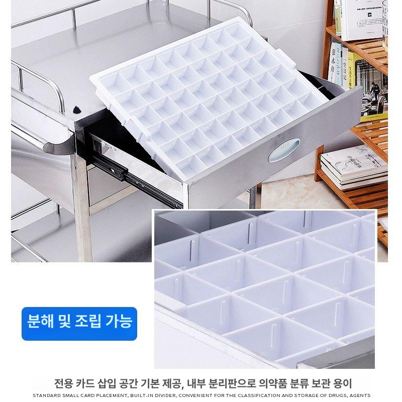 트롤리 카트 이동식 미용실 왜건 피부관리실 서랍 헤어샵 원목 수납 주방 뷰티샵 피부과 - 상세 이미지 4