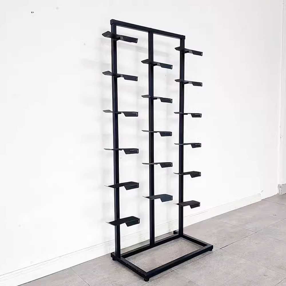 매장용 신발진열대 스탠드 디스플레이 구두 랙 150x60x35 단면 - 상세 이미지 2