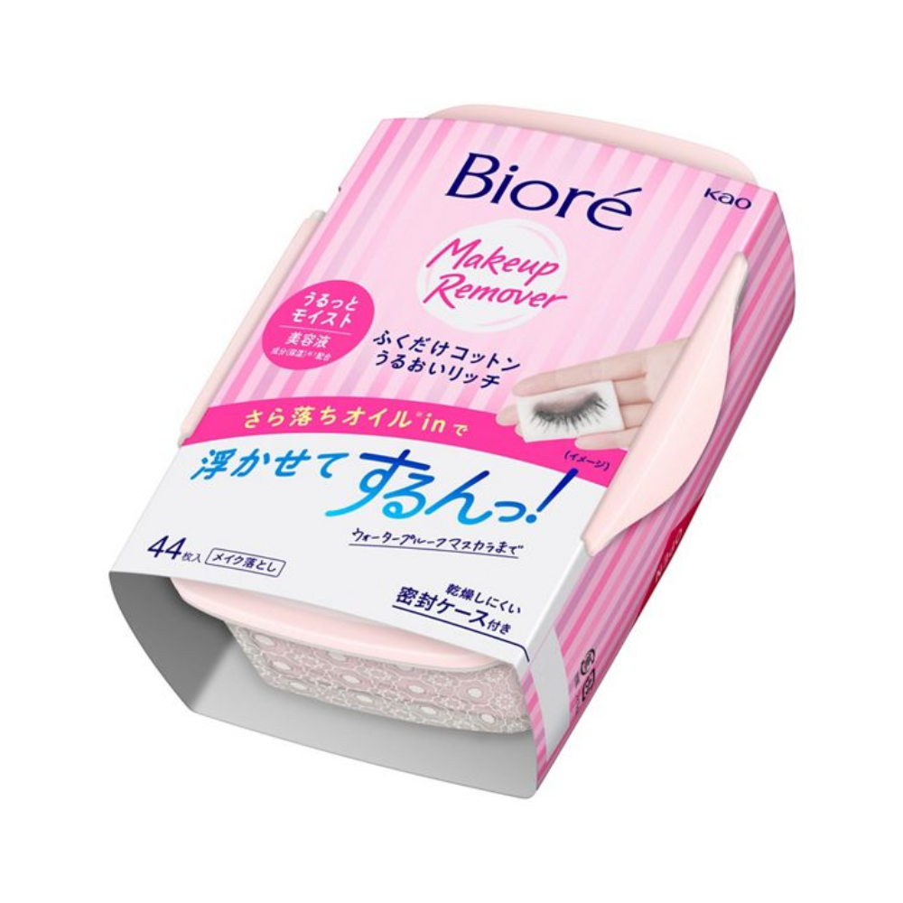비오레 후쿠다케 코튼 우루우이 리치 클렌징 티슈 44매 - 상품 이미지