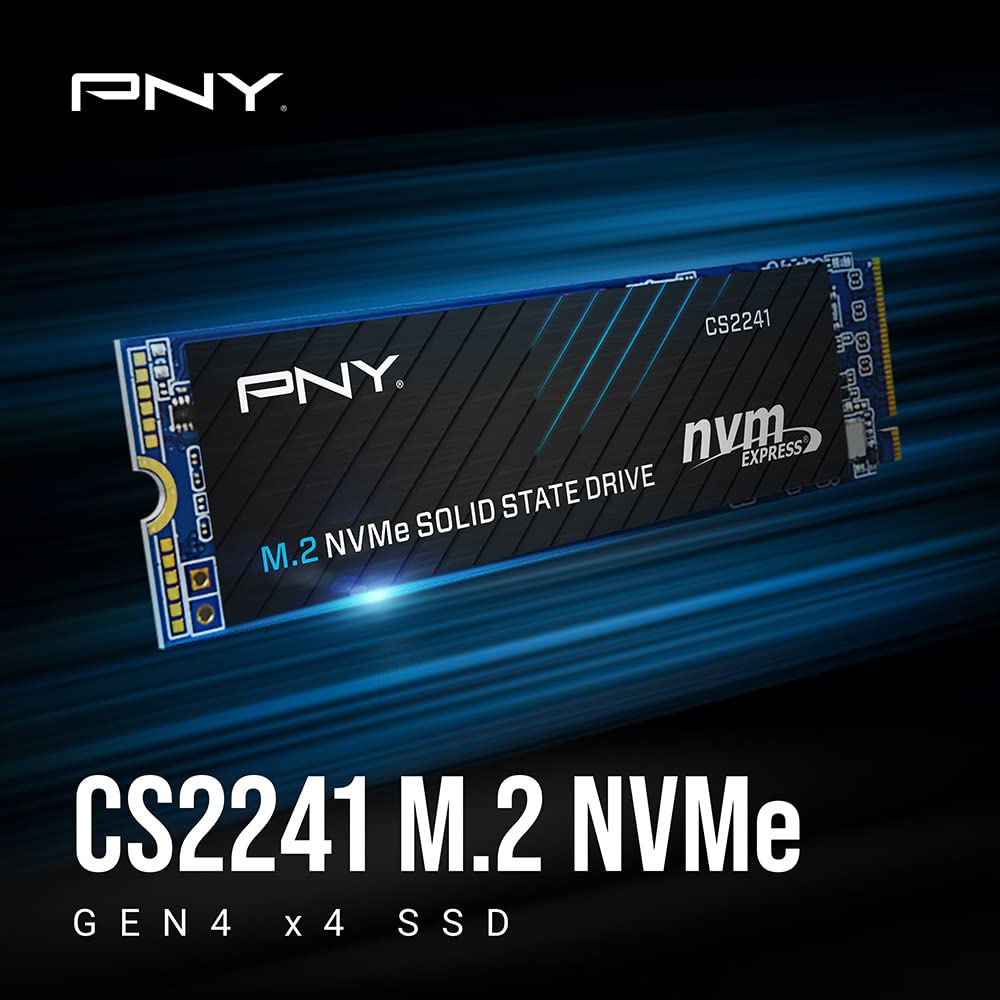 PNY CS2241 500GB M.2 NVMe Gen4 x 4 내장 솔리드 스테이트 드라이브(SSD) - M280CS2241-500-RB 500GB SSD - 상세 이미지 2
