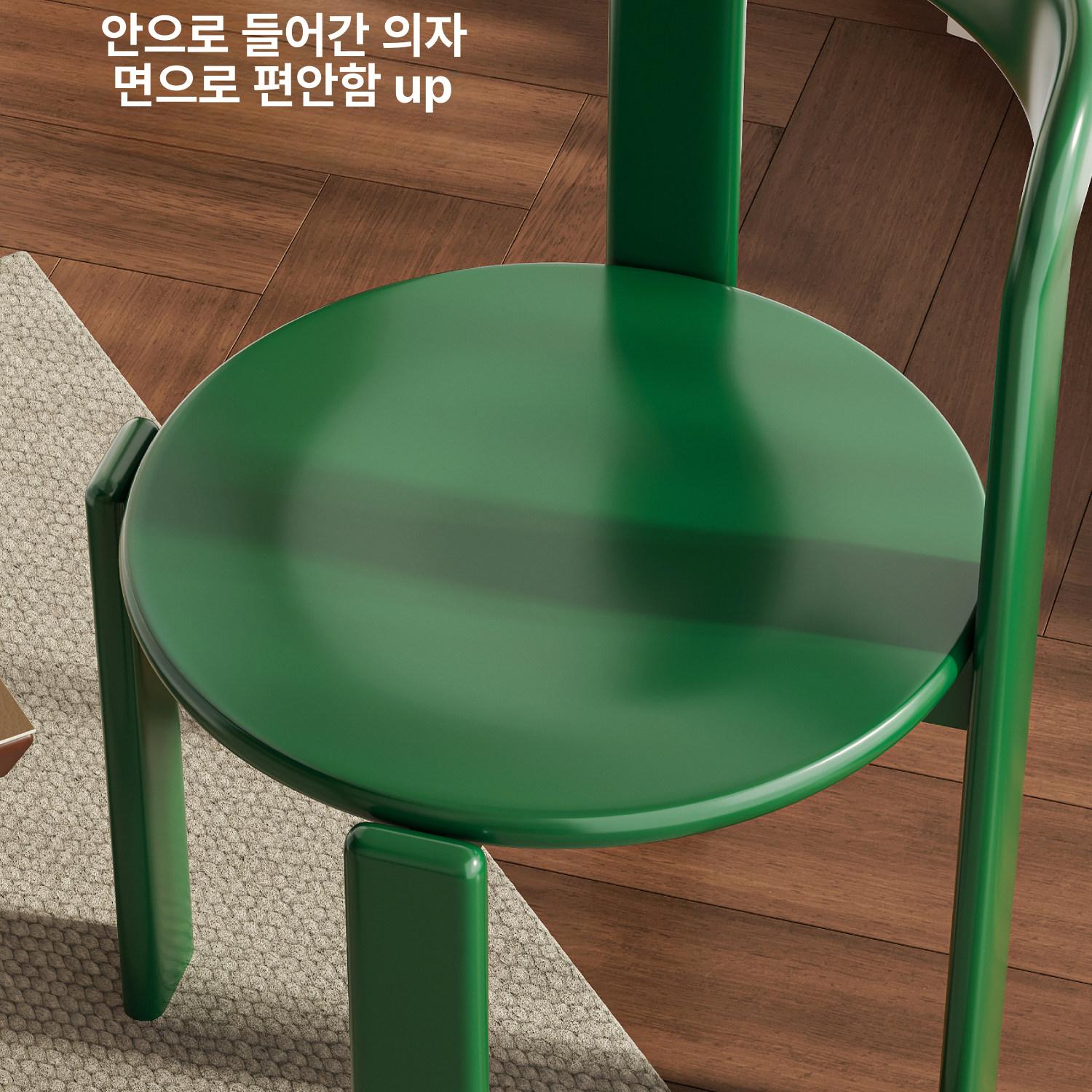 북유럽 식탁의자 편안한 원목 가죽 패브릭 다이닝의자 카페 인테리어 엔틱 가정용 - 상세 이미지 4