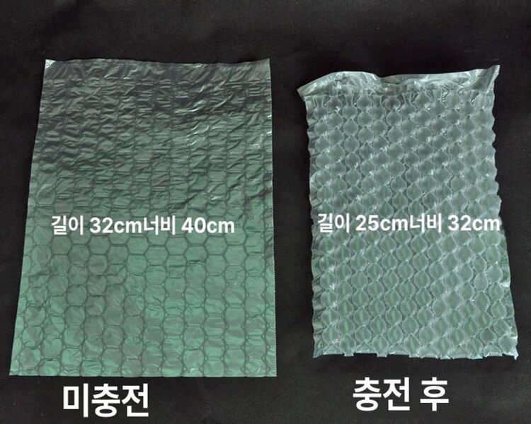택배 포장용 에어 완충재 봉투 뽁뽁이 필름 쿠션 비닐 상자 충격완화 - 상세 이미지 5
