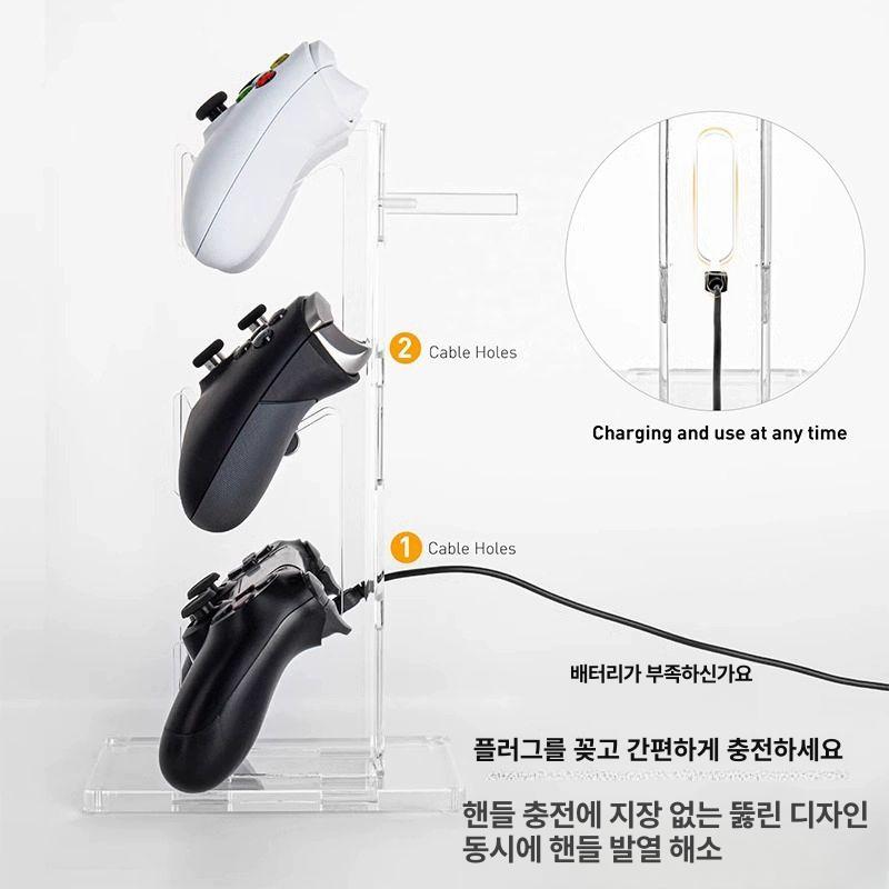 조이패드 조이스틱거치대 스탠드 게임 브래킷 브라켓 수납 홀더 장비 듀얼센스 핸들 - 상세 이미지 3