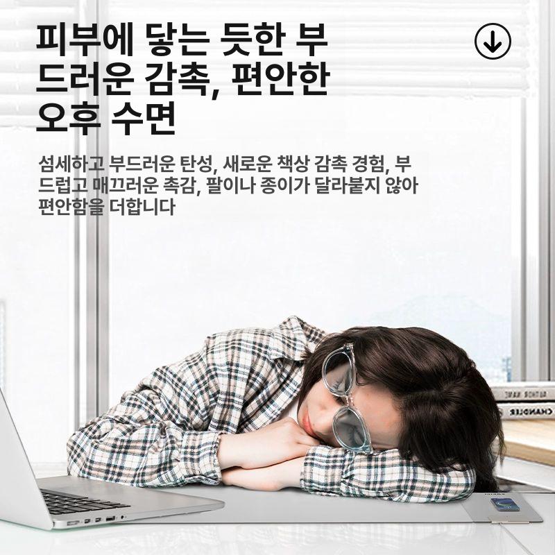 무선충전 마우스패드 초대형 방지 게임용 컴퓨터 사무실 키보드패드 노트북용 - 상세 이미지 3