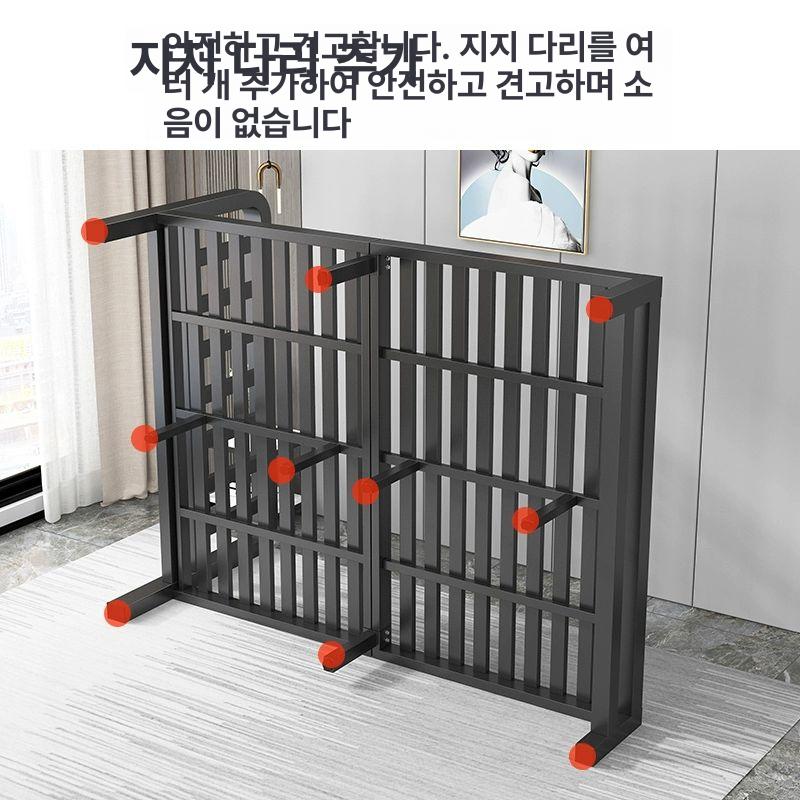 저상형 매트리스받침대 평상형 침대프레임 베드 기숙사 학생 철제침대 일반형 - 상세 이미지 4