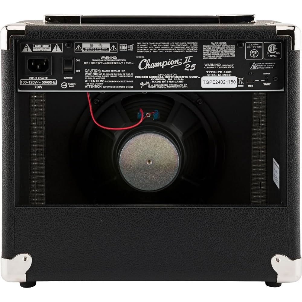 펜더 챔피언 II 25 기타 앰프, 25와트, 2년 보증, 12개의 이펙트 모델 내장 25 Watts Champion II - 상세 이미지 3