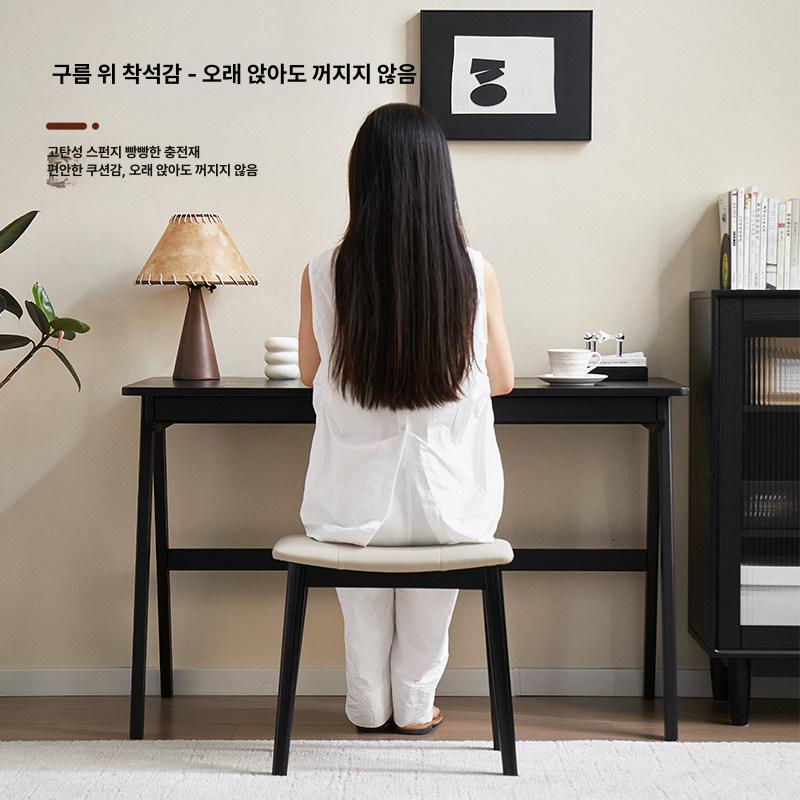 원목 스툴 업소용 보조의자 탄화목 빈티지 카페 거실 좌석 디자인 체어 - 상세 이미지 2