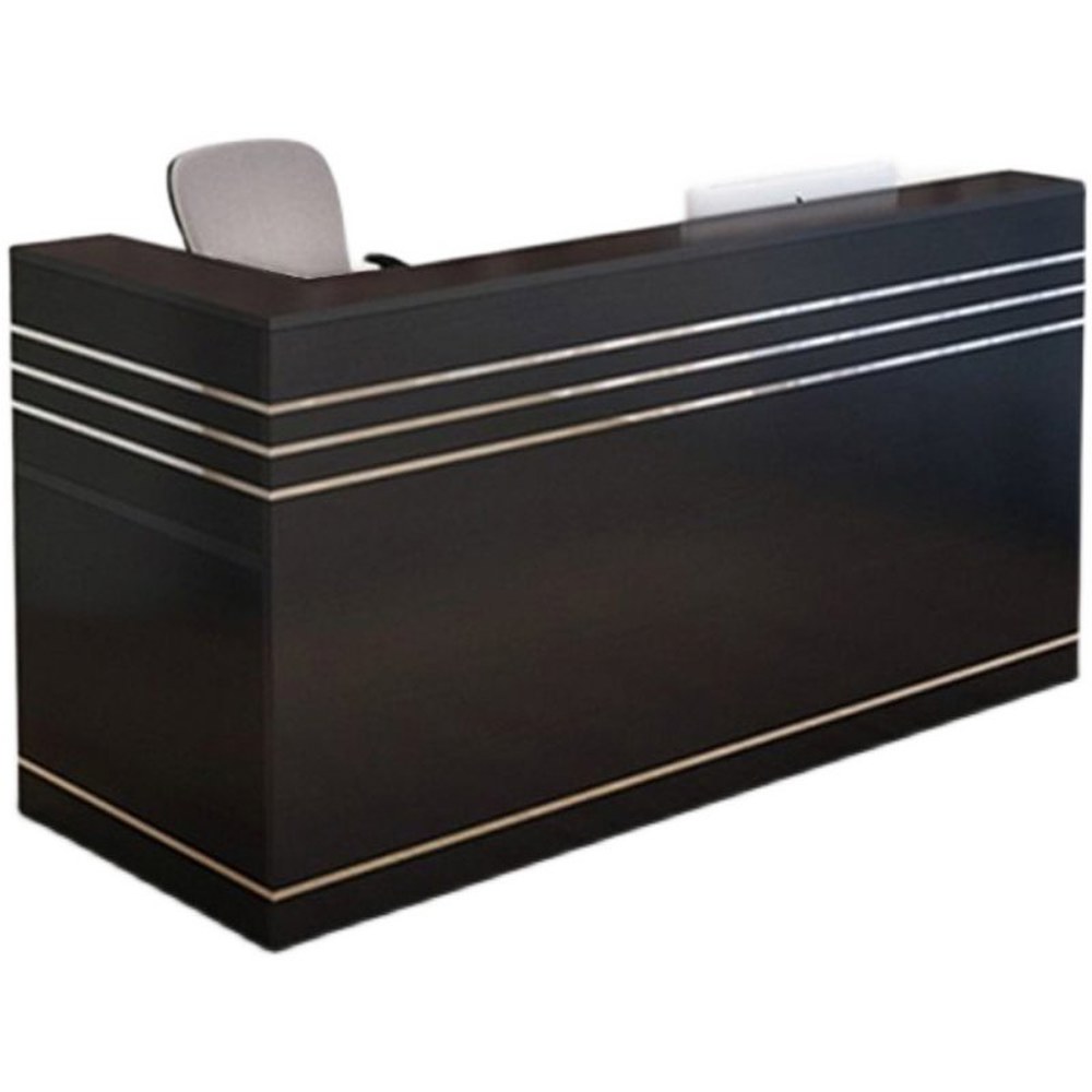 카운터 계산대 1200 옷가계 안내데스크 데스크 테이블 100x80x110cm 화이트 오른쪽 코너 - 상품 이미지