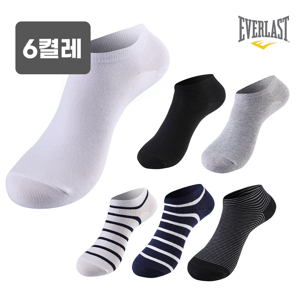 에버라스트 스포츠 페이크삭스 발목 양말 6켤레 세트 - 상세 이미지 3