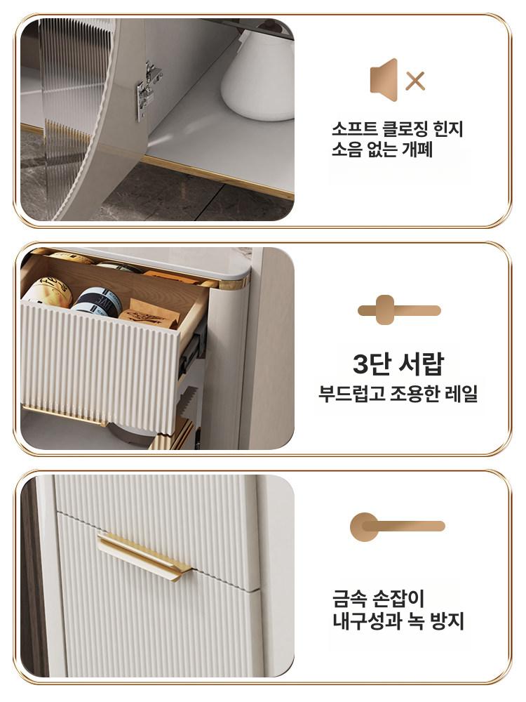 현관 콘솔 테이블 셀프 조립식 엔틱 스타일 거실 수납장 북유럽 감성 인테리어 명품 선반 - 상세 이미지 5