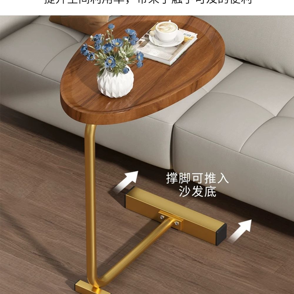 모던 탁자 반타원형 타원형식탁 북유럽 카페테이블 미드센추리 디자인 티테이블 - 상세 이미지 4