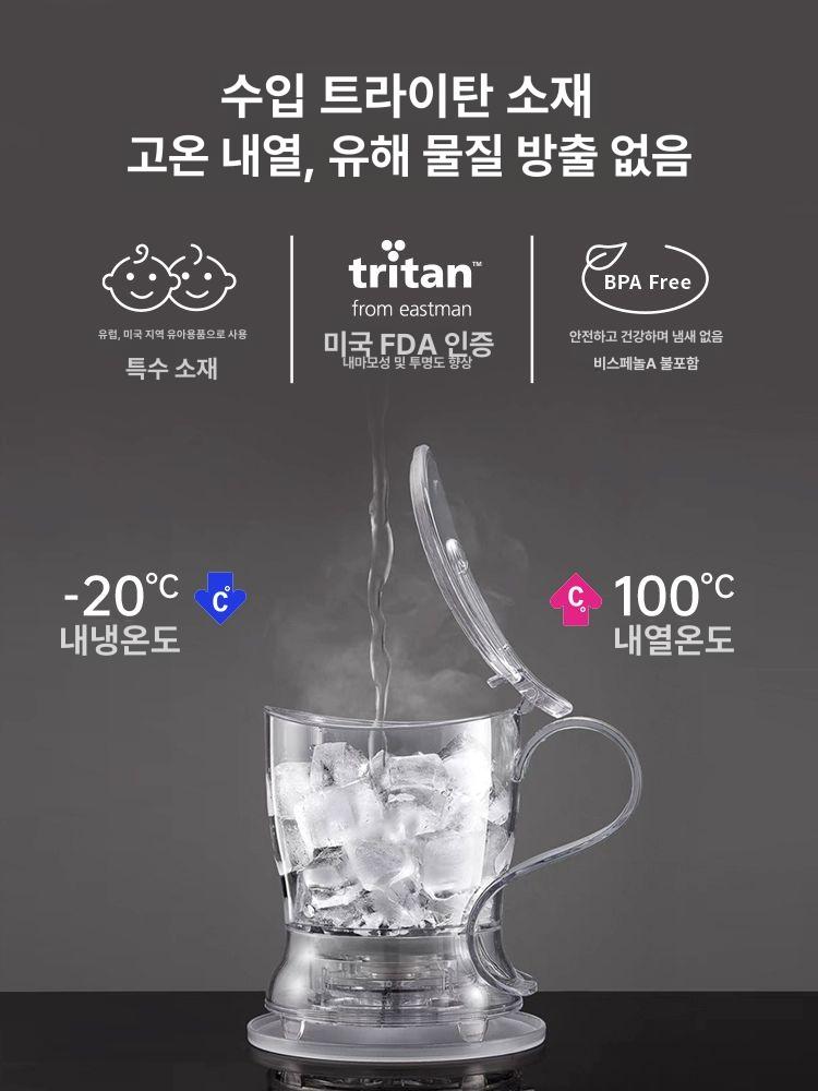 유리주전자 커피추출기 모던 차도구 홈카페 브루잉포트 수직주입식 티팟 허브차 내열유리 - 상세 이미지 2
