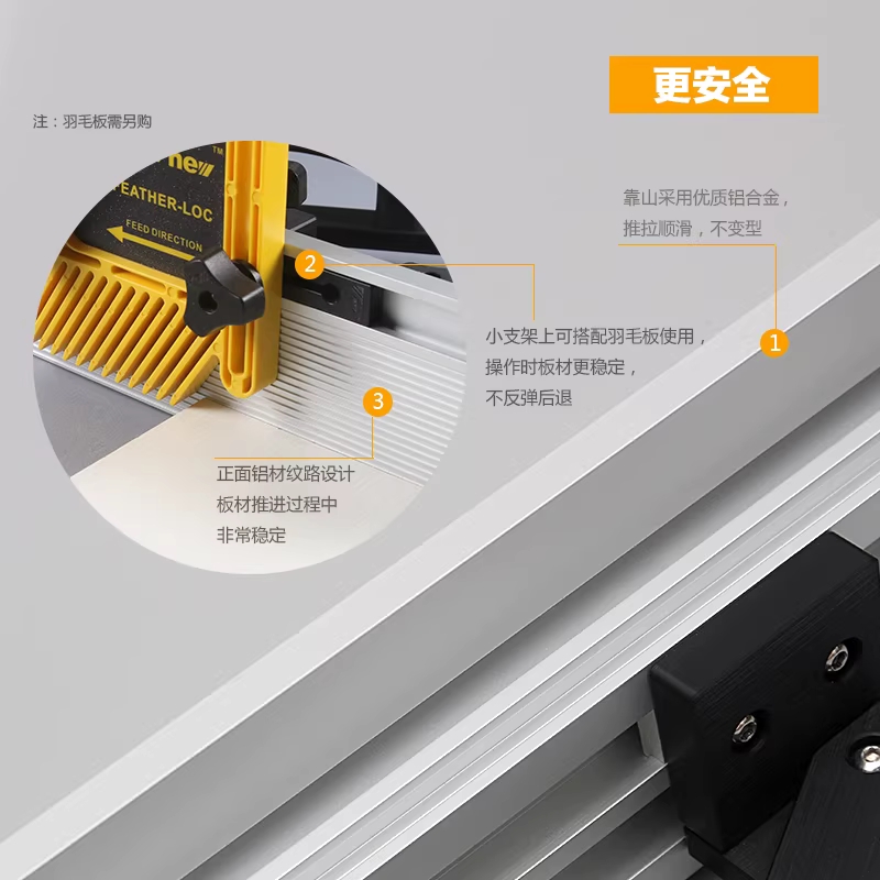 목공 테이블쏘 조기대 레일 원형톱다이 용품 작업대 가이드 800mm - 상세 이미지 4