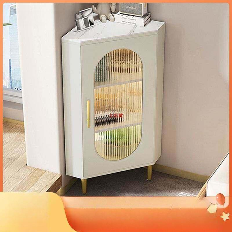 북유럽 스타일 코너장 모서리 수납장 거실 침실 책장 삼각형 디자인 - 상세 이미지 3