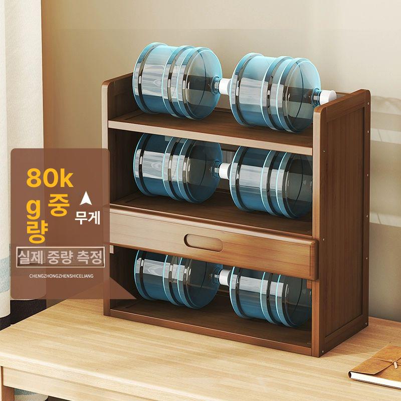 식탁 미니선반 주방수납장 분유 보관 원목 감성 홈카페 수납용품 - 상세 이미지 2
