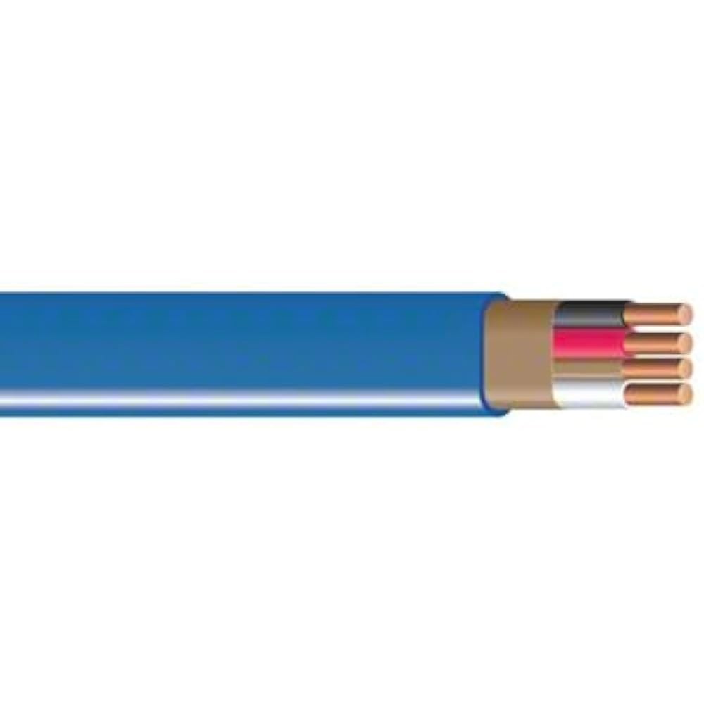 25피트. 14/3 타입 NM-B 구리선 - 14 AWG, 3 도체, 접지, 절연 재킷 파란색 - 상세 이미지 2