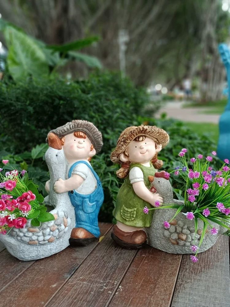 정원 장식 풍향계 울타리 야외 마당 인테리어 소품 웰컴 잔디 데코 조경용 - 상세 이미지 4