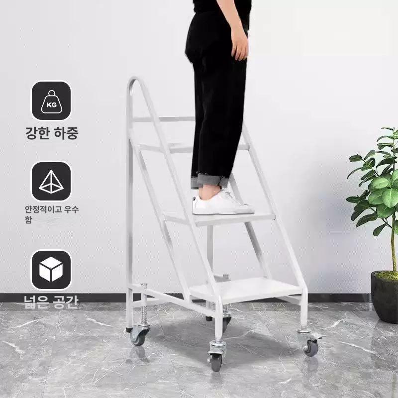 이동식 철제북카트 수납장 북트롤리 정리함 책장 도서관 선반 바퀴달린 북트럭 북웨건 - 상세 이미지 2