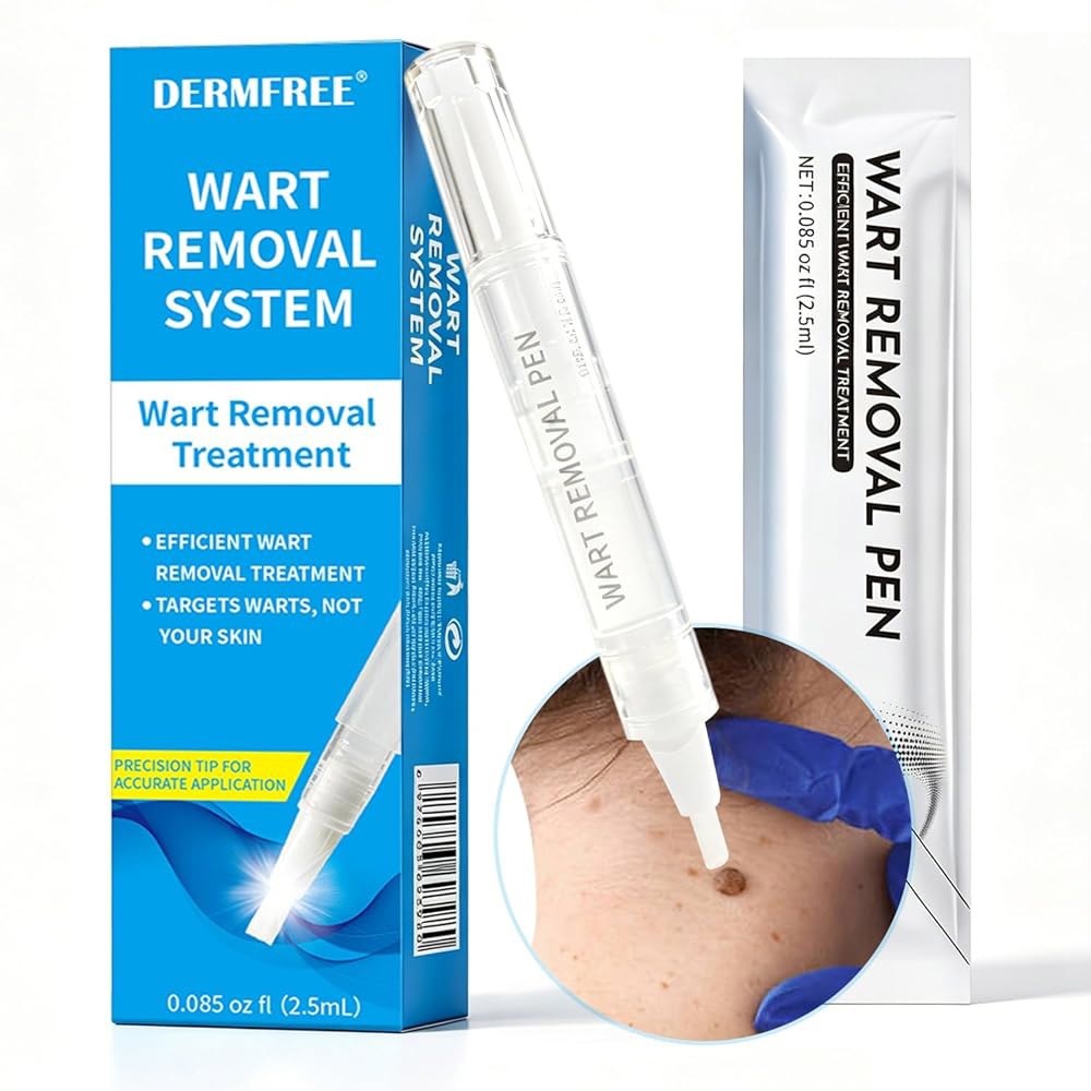 DERMFREE 사마귀 제거제 최대 강도 - 살리실산 17 , 속효성, 동결 제거, 일반 사마귀, 발바닥 플랫 대부분의 신체 NDC 코드 85248-118-01 - 상품 이미지
