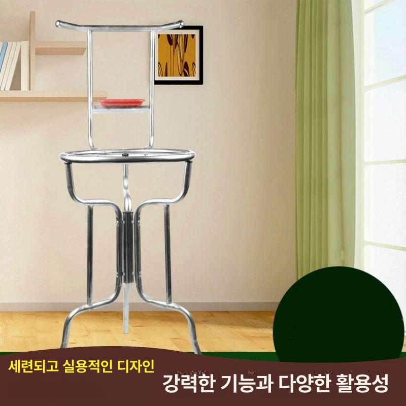 철제 스탠드 간이 욕실 화장실 거치대 수반 이동 야외 캠핑장 세수대야받침대 - 상세 이미지 2