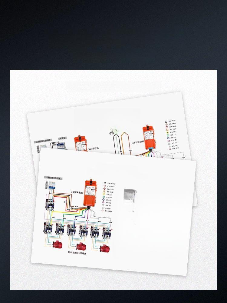 송수신기 산업용무선리모컨 조종 공장 송신기 호이스트 발신기 리모콘 원격제어 윈치 - 상세 이미지 2