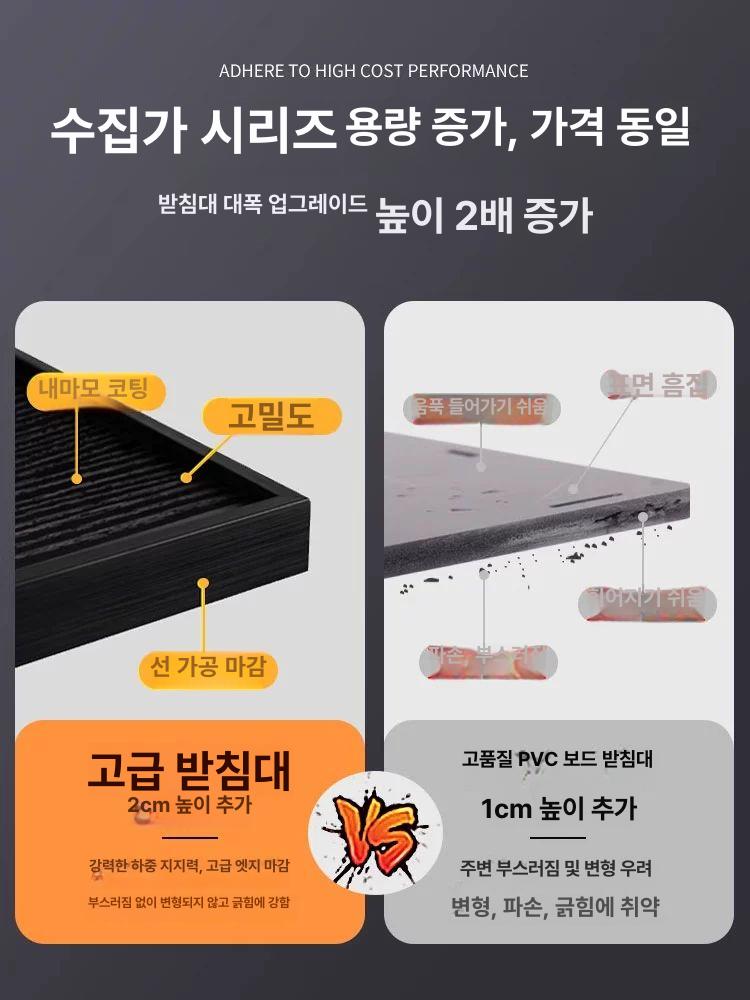 피규어 진열장 아크릴 케이스 가로형 투명 보관함 컬렉션 디스플레이 베이스 - 상세 이미지 3
