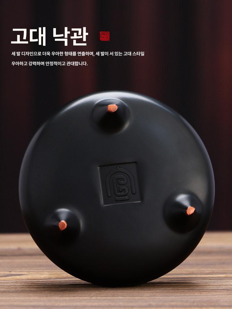 황동 단향로 순동 사찰 연꽃 차례 촛대 명상 향도 꽂이 제사용품 전통 향전 홀더 놋쇠 - 상세 이미지 5