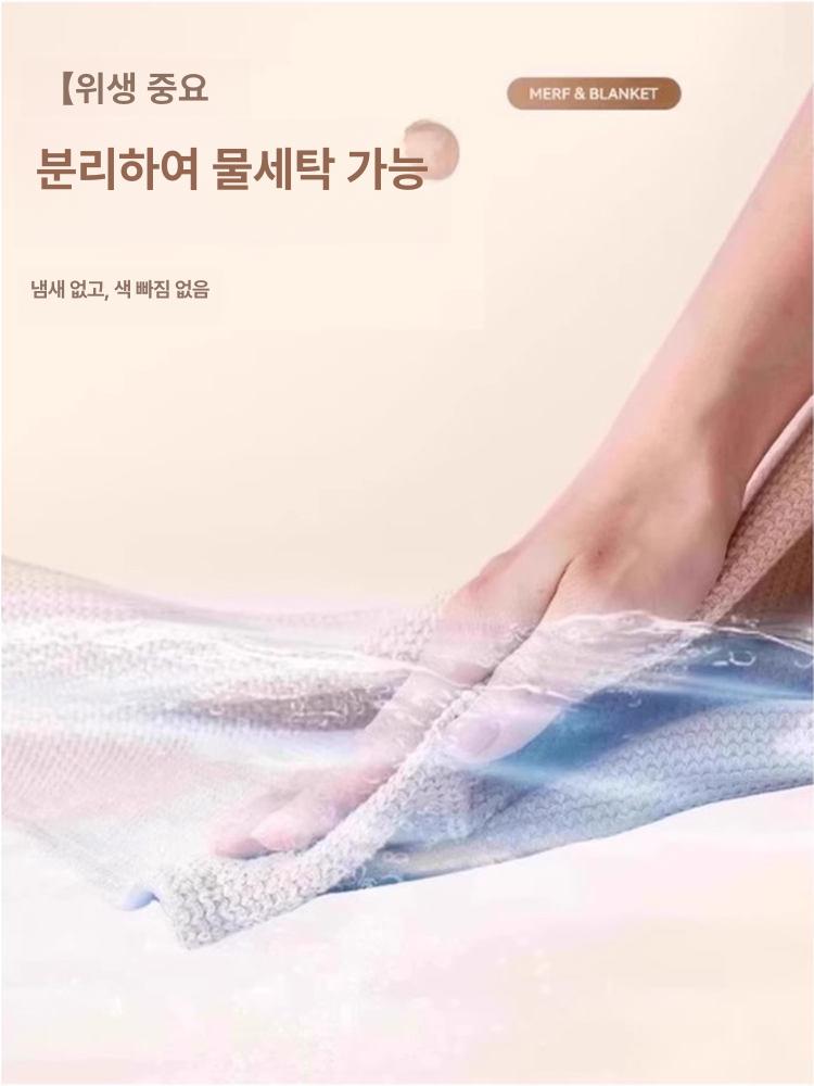충전식 발열 숄 온열 겨울 차박 보온 입는담요 휴대용 지퍼 블랭킷 난방 - 상세 이미지 3