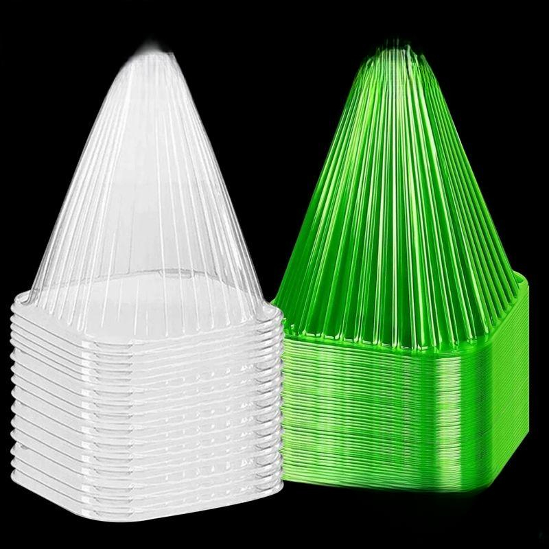 모종 보호 덮개 커버 새싹 케이스 방한 텃밭 꼬깔 원예 소형 식물 온실 초대형 방충 월동 - 상세 이미지 2