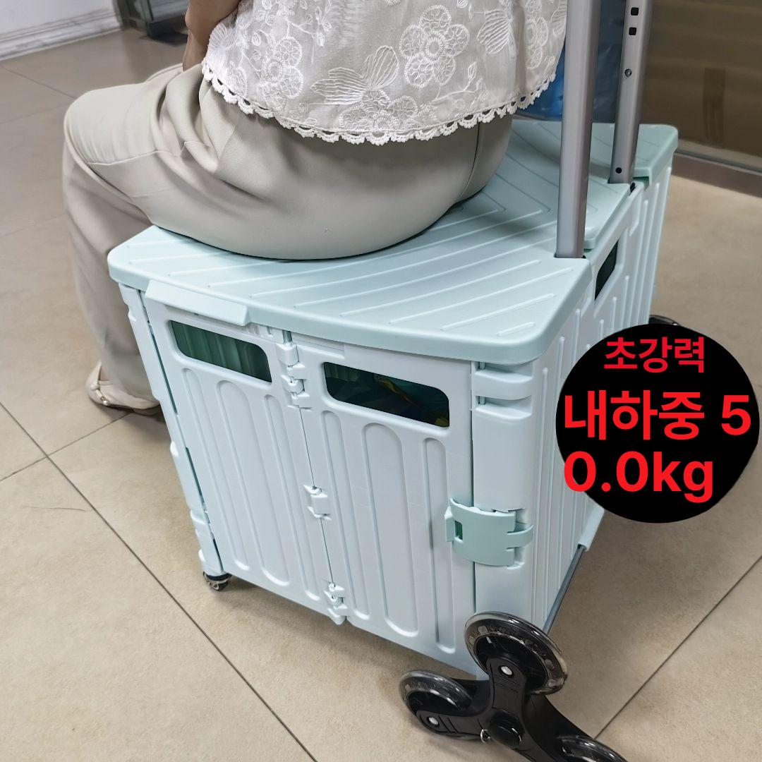 8륜 손수레 계단오르는카트 운반 장바구니카트 핸드카트 쇼핑카트 바퀴달린 - 상세 이미지 3