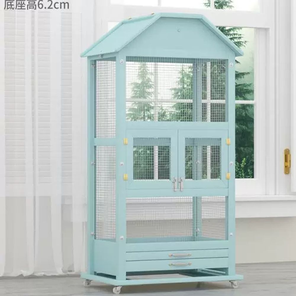 원목 대형새장 앵무새침대 사육장 조류케이지 번식함 새둥지 앵무새장 실내용 - 상세 이미지 4