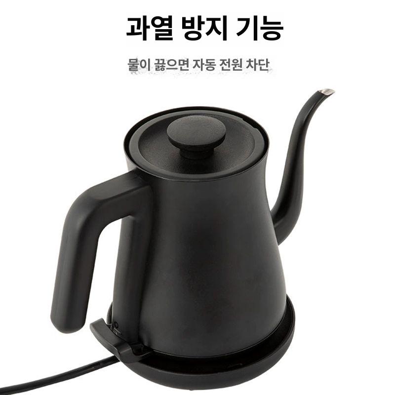주전자 전기포트 핸드드립 홈카페 온도조절 보온 드립커피 심플 구즈넥 여행용 드립용 - 상세 이미지 3